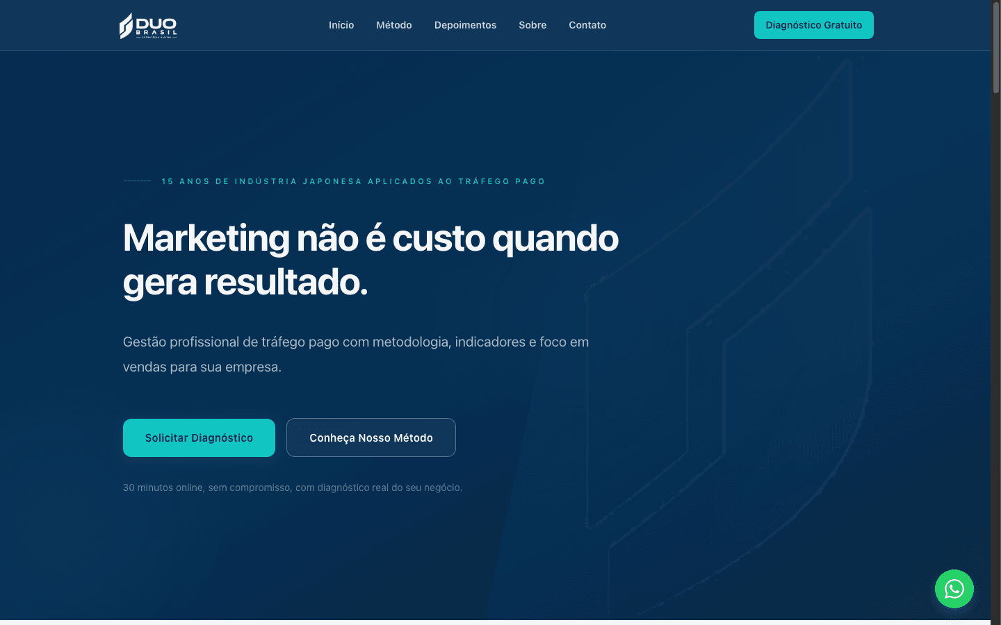 Preview do site DUO Brasil