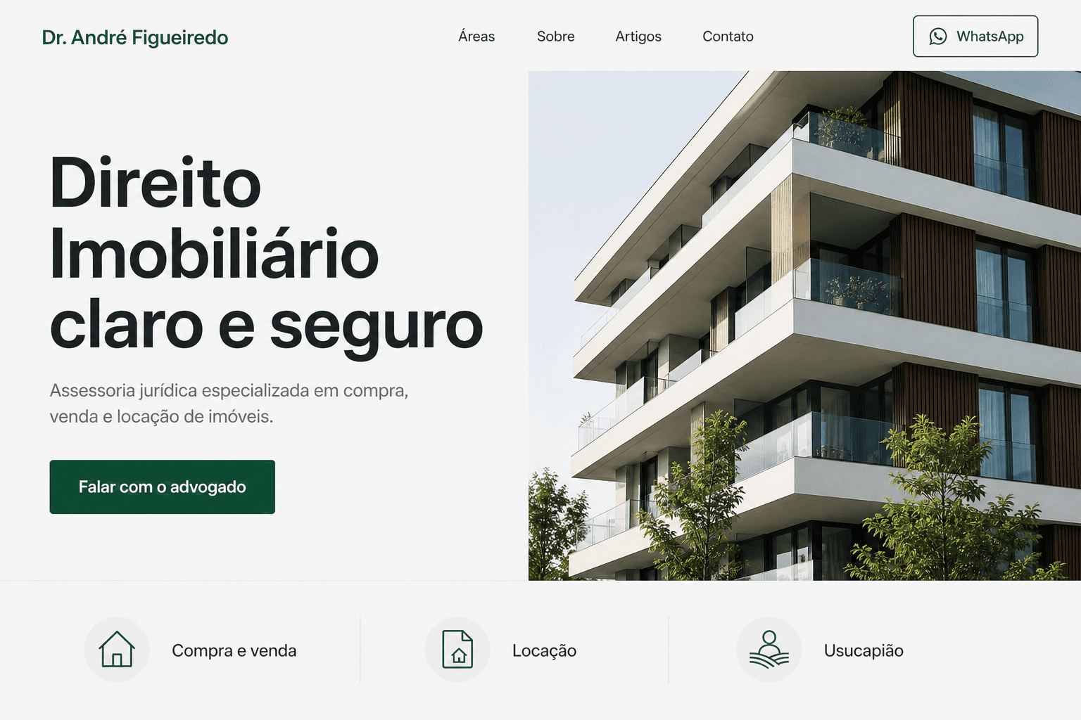 Preview do site Dr. André Figueiredo