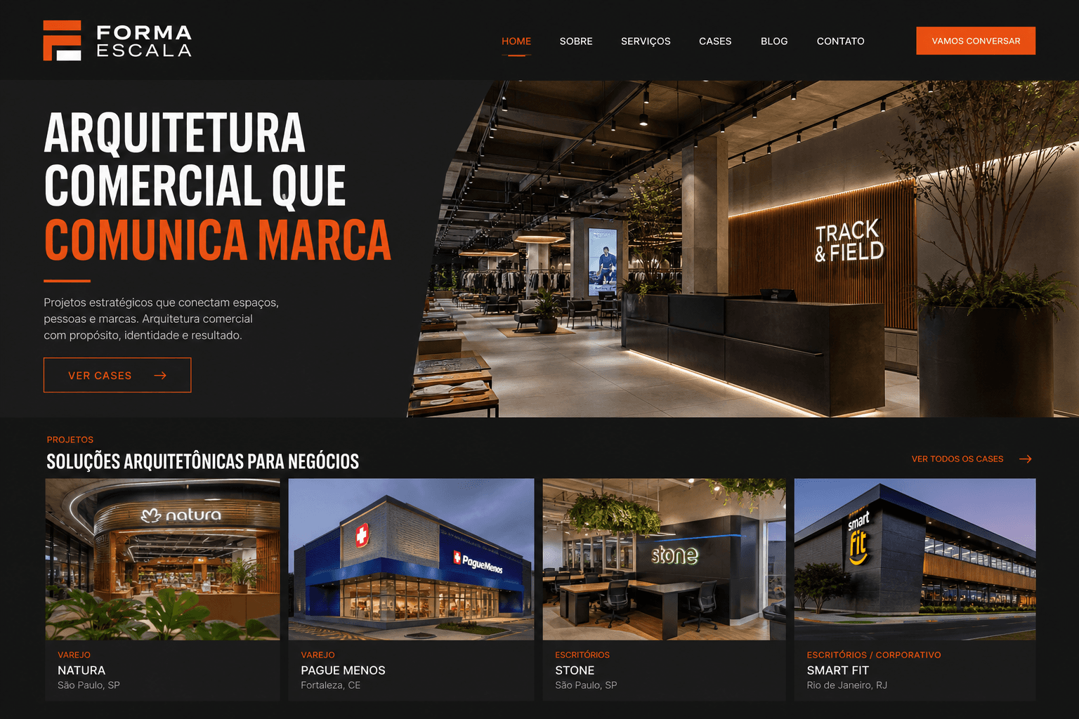 Preview do site Comercial