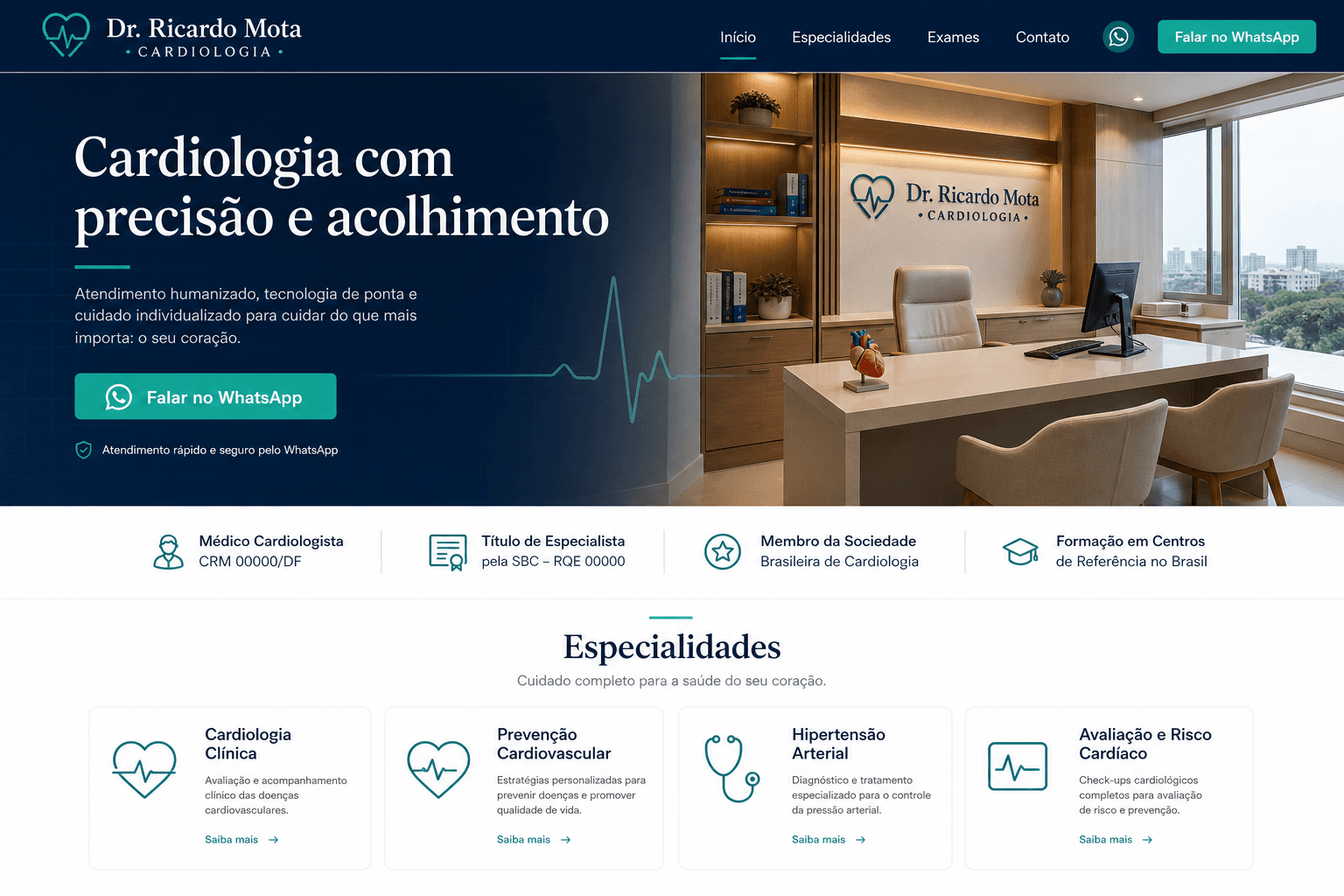 Preview do site Cardiologia